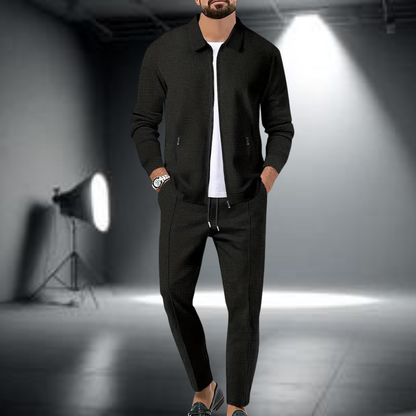 Men's Tracksuit Set by Menno - Stylish Full-Zip Jacket and Pants, Lightweight Activewear for Comfort and Performance