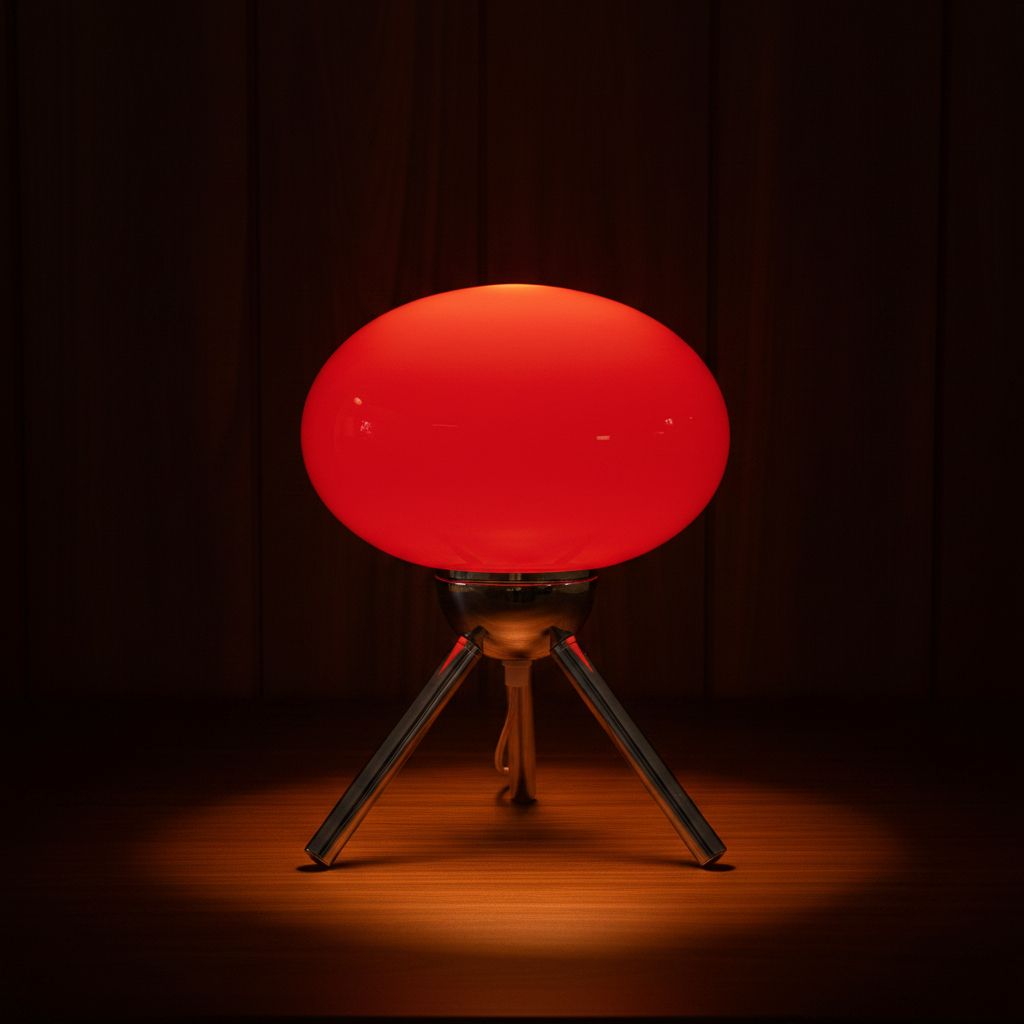 Bauhaus Mushroom Lamp — Dark Wood