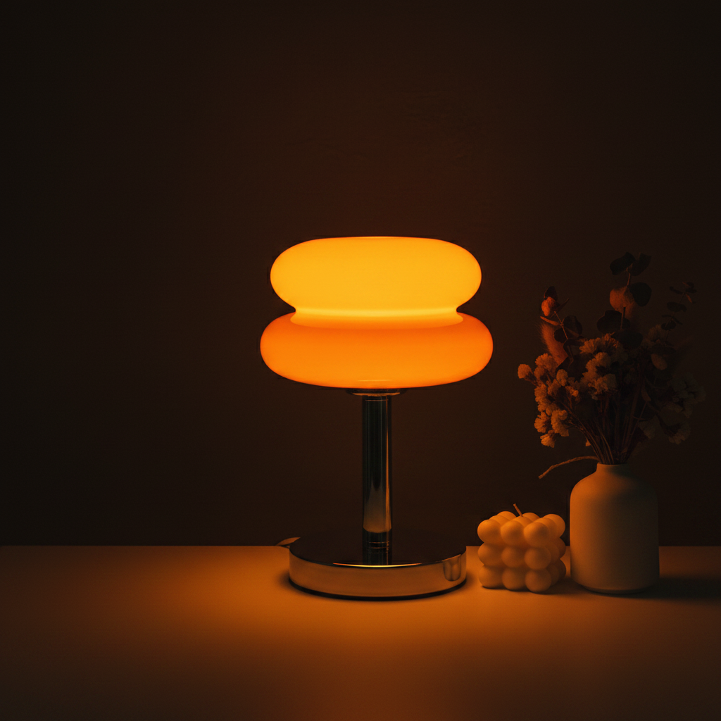 Bloom Glass Lamp — Dark Background