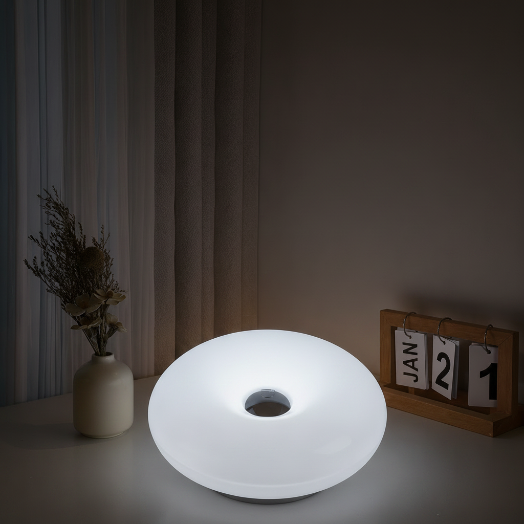 Halo Ambient Lamp White - Cosy Bedroom